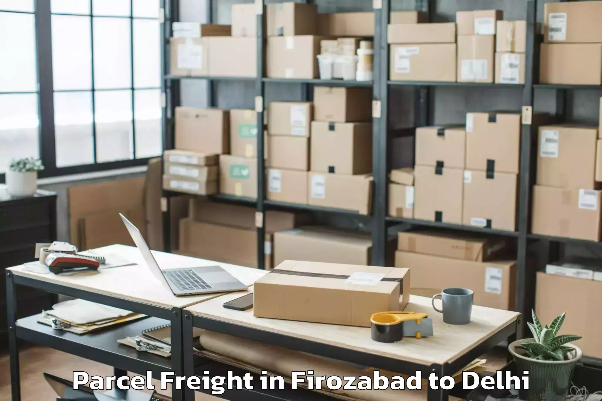 Book Firozabad to Chandinchowk Parcel Freight